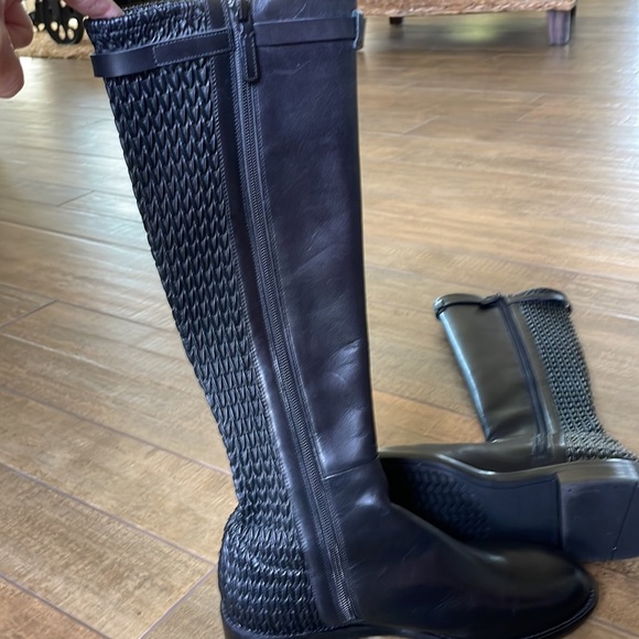 Cole Haan black riding boots - Picture 2 of 9